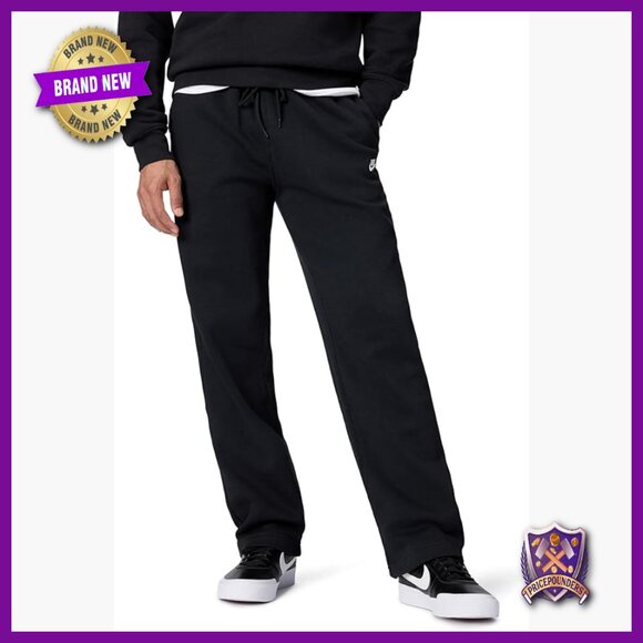 Men's Brushed Fleece Sweatpants with Open Hem Active Wear